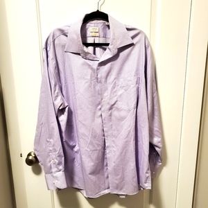 12/$30   💜🤍  like new Purple and white men's dress shirt